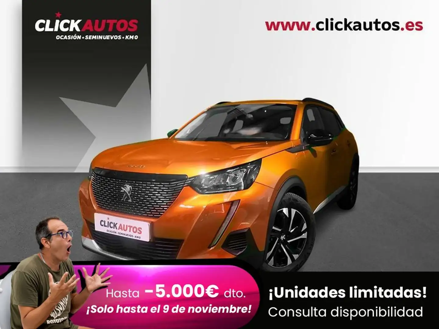 Peugeot 2008 1.2 PureTech S&S Allure 100 Arancione - 1