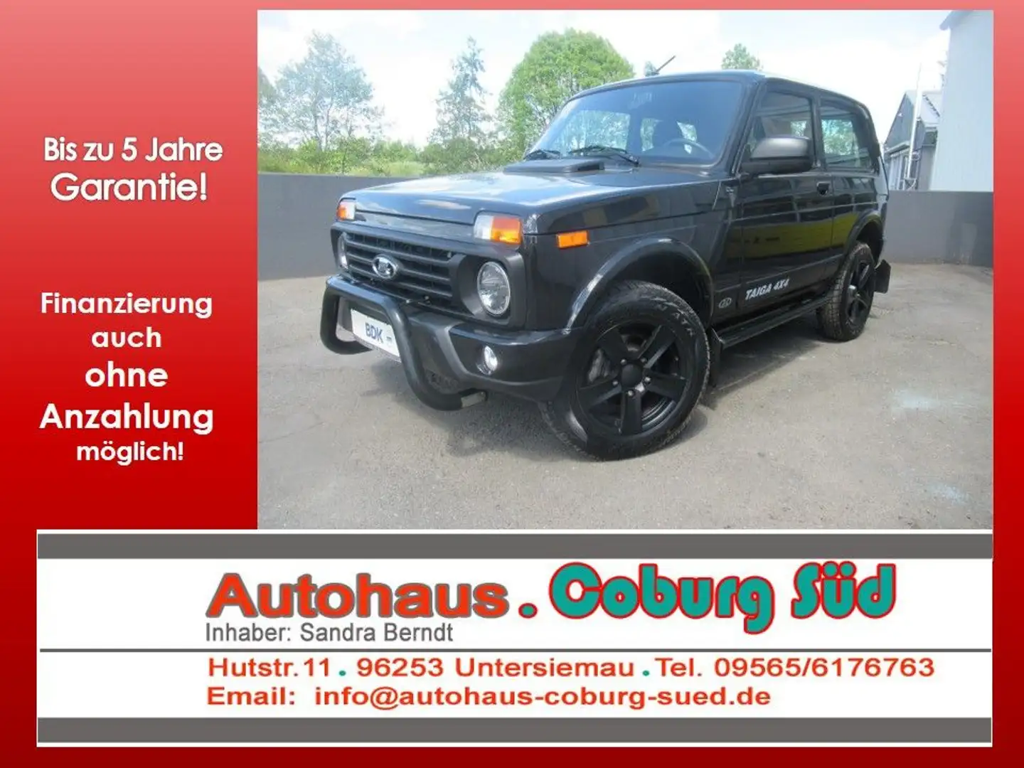 Lada Niva BLACK EDITION KLIMA SHZG AHK ALU RAMMSCHUTZ Schwarz - 1