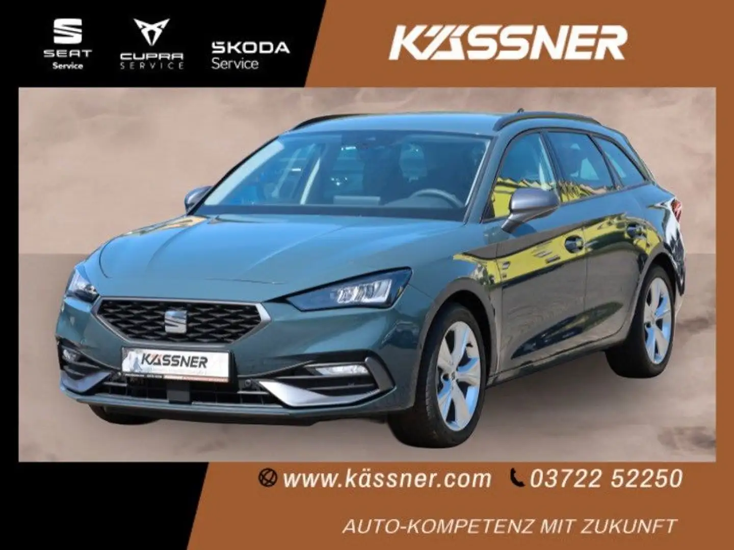 SEAT Leon Sportstourer 1.5 eTSI FR *DSG *AHZV Bleu - 1