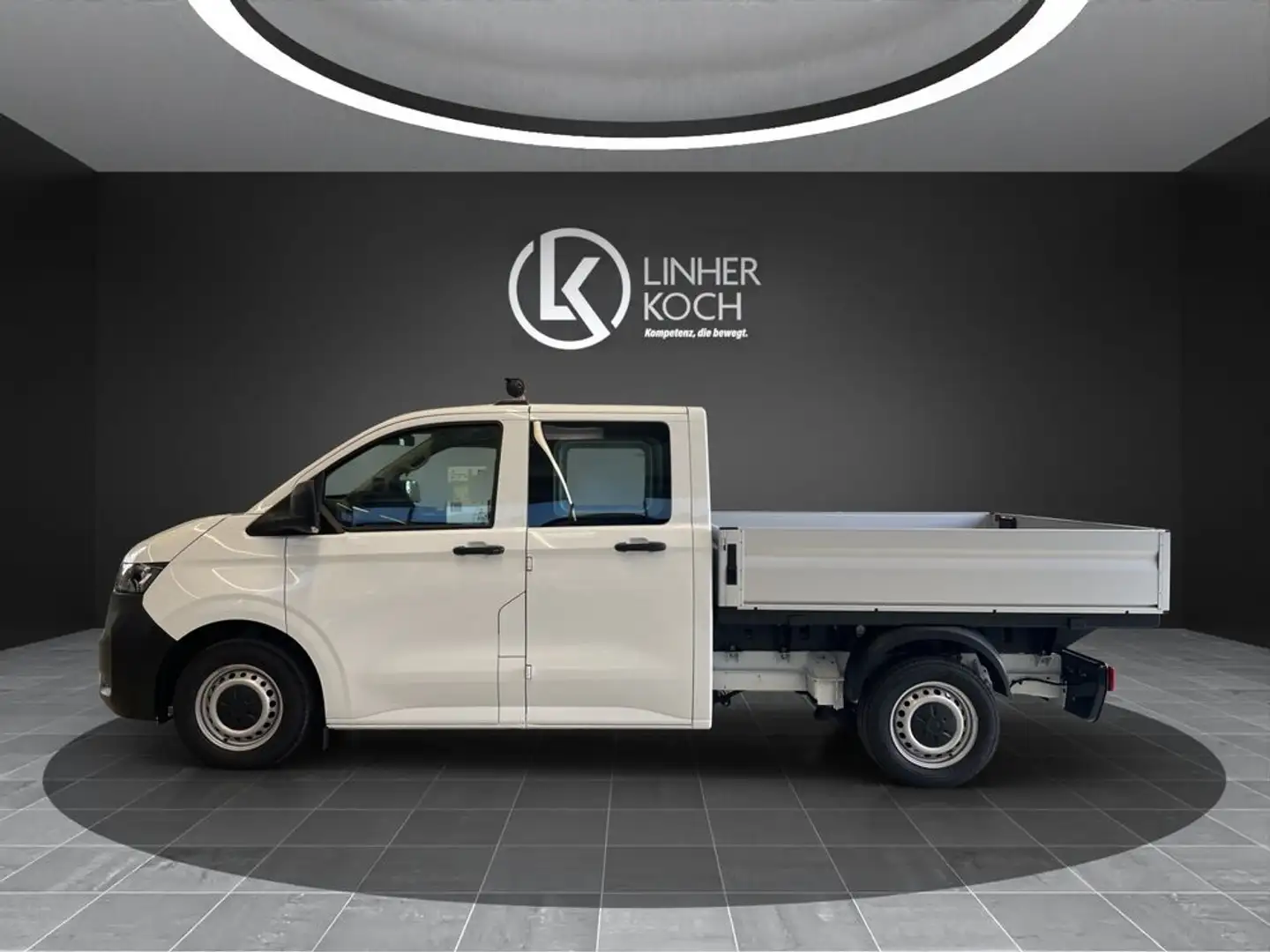 Volkswagen T6 Transporter Doka-Pritsche TDI ''AHK+TEMPOMAT+RFK+uvm'' Weiß - 2