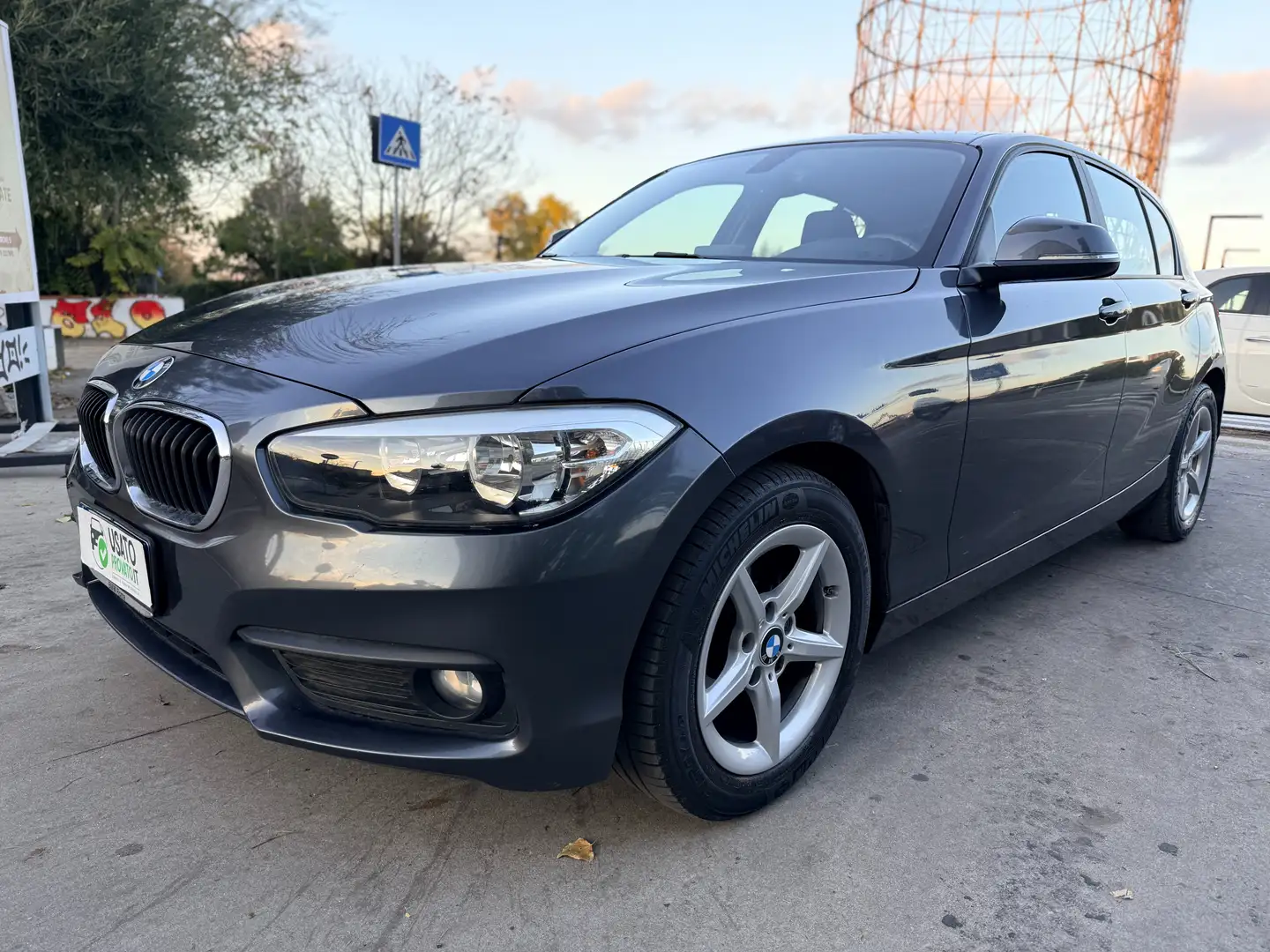 BMW 116 1.5d 116cv E6 UNIPRO 5p Automatica TAGLIANDI BMW Gris - 2