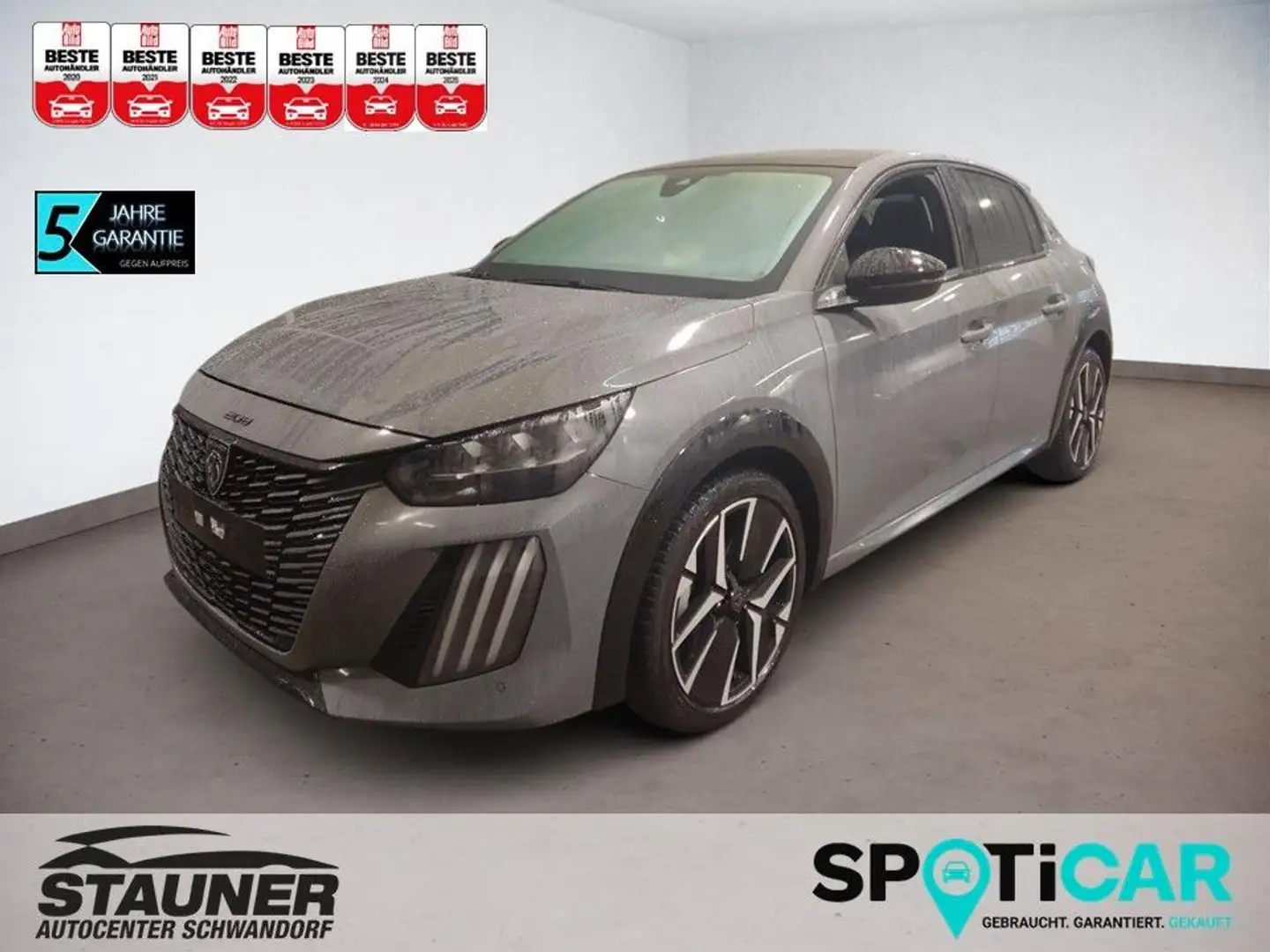 Peugeot 208 NEUER 208 GT HYBRID 145PS e-DSC6 PANO*PDC*KAMERA Gris - 1