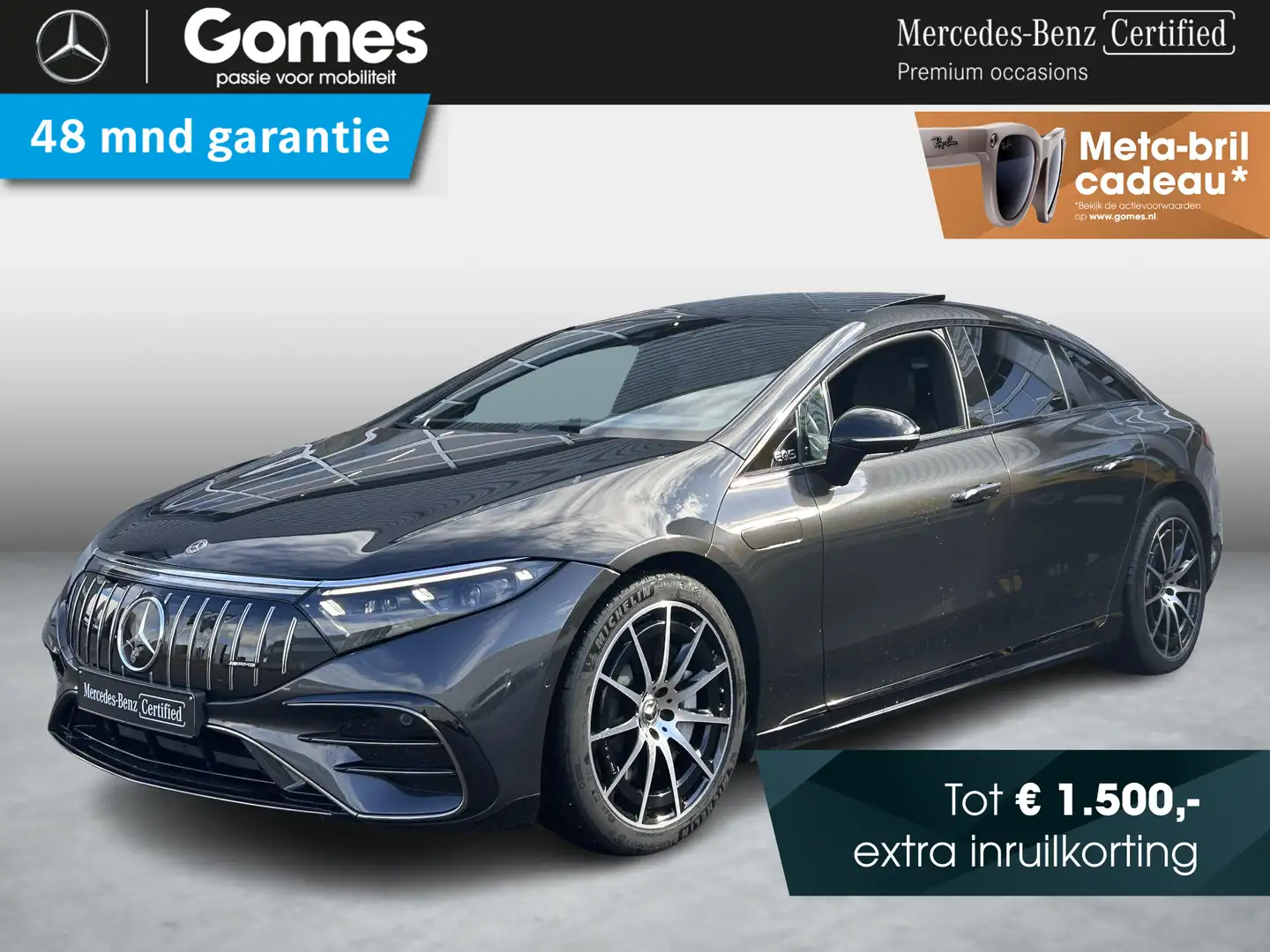 Mercedes-Benz EQS 450+ AMG | Panoramadak | Trekhaak | Burmester | Ca Gris - 1