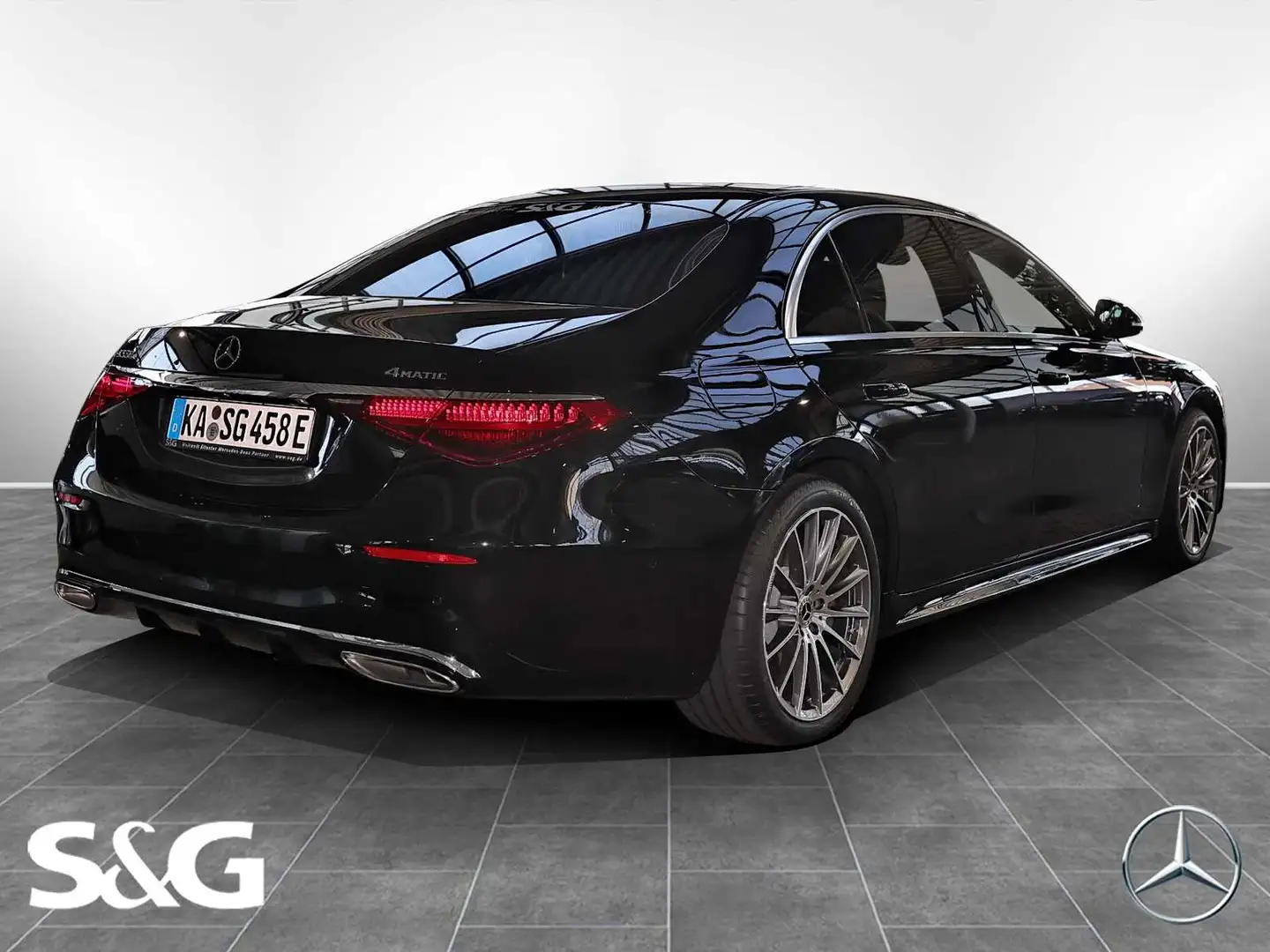 Mercedes-Benz S 580 e 4M Lang AMG DIG-LED+HuD+Multikontursitze Noir - 2