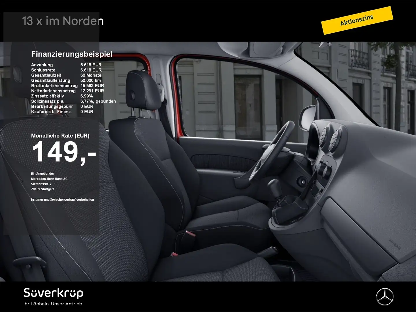 Mercedes-Benz Citan 109 Tourer lang Radio USB Klima PDC Rot - 1