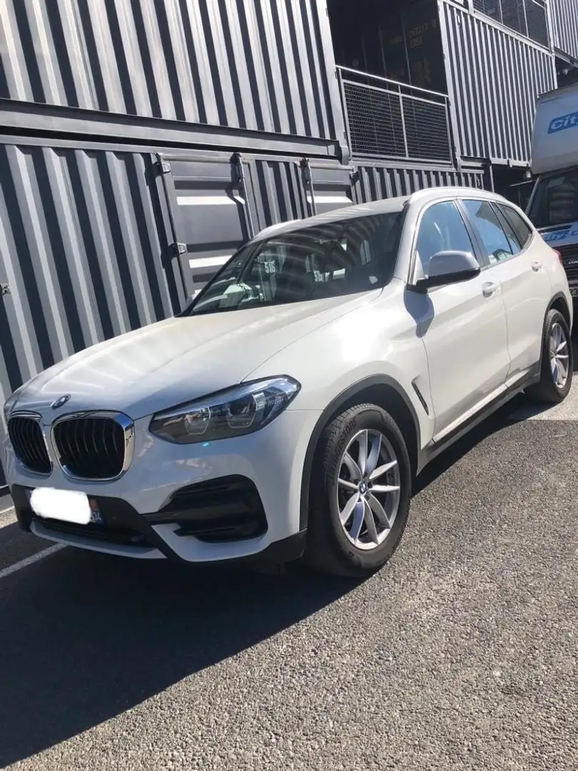 BMW X3 xDrive20d 190ch BVA8 Luxury Blanc - 1