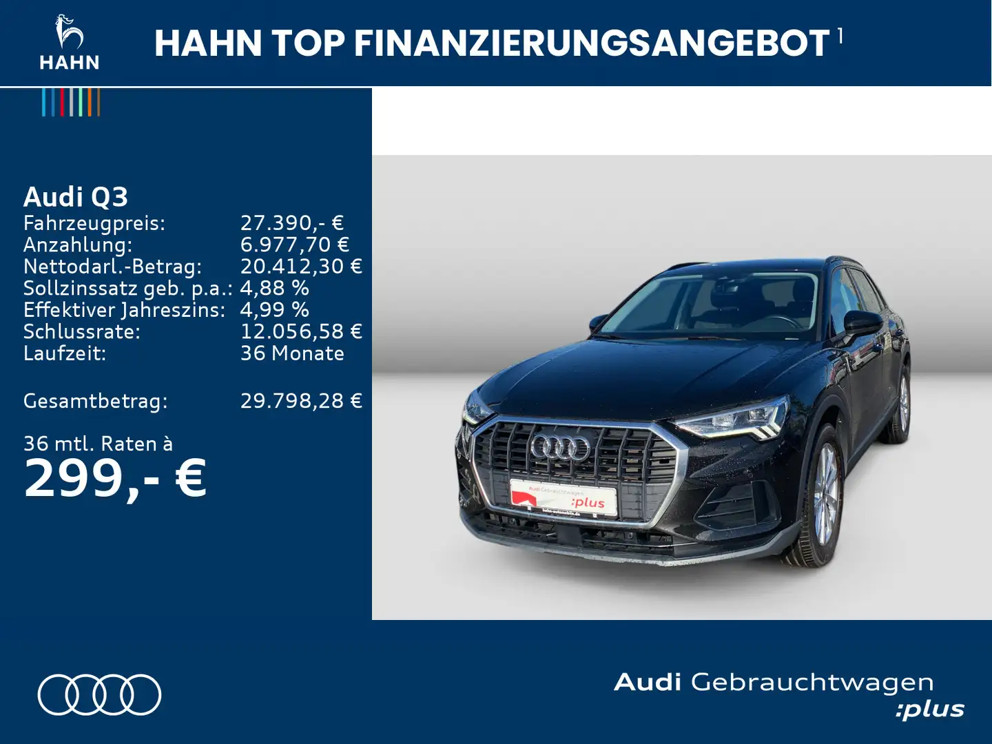 Audi Q3 45TFSIe S tronic Virtual LED CAM Schwarz - 2