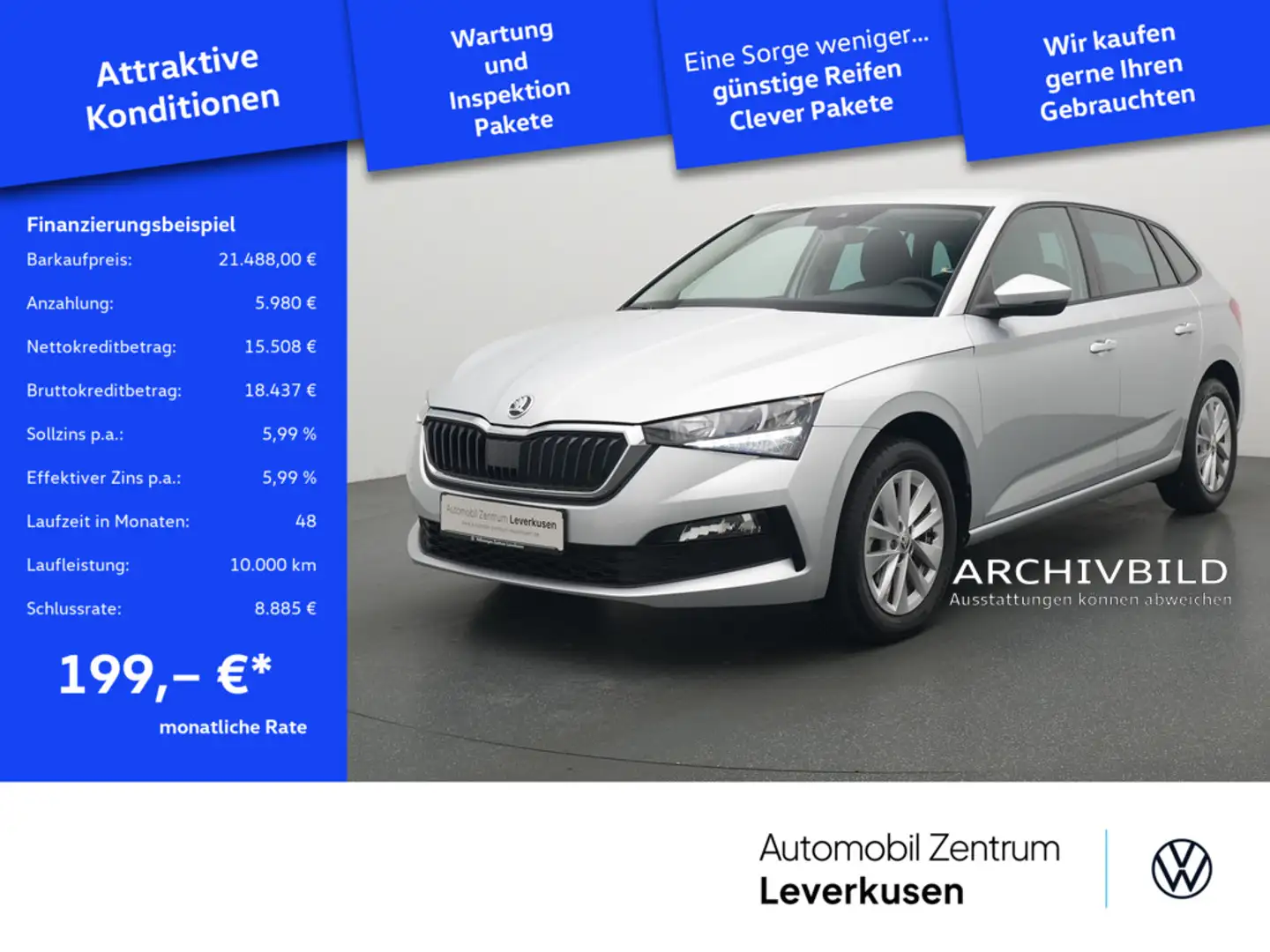 Skoda Scala LED VIRT DSG SHZ KLIMA Schwarz - 1