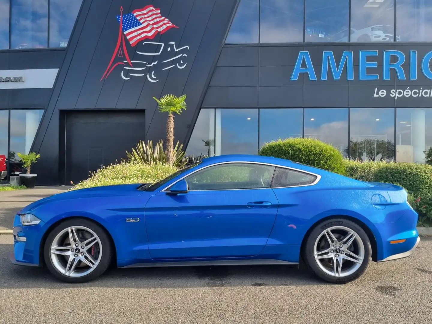 Ford Mustang GT FASTBACK 5.0L V8 450ch Bleu - 2