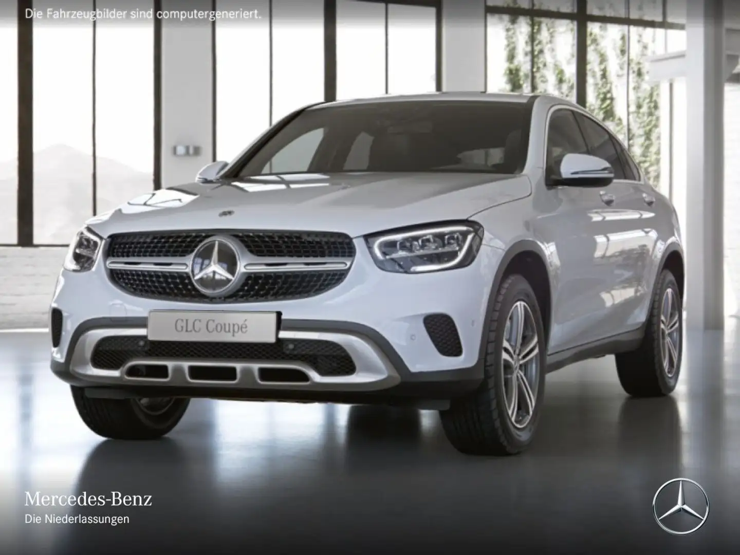 Mercedes-Benz GLC 300 e Coupé 4M LED+FAHRASS+KAMERA+KEYLESS+9G Weiß - 2
