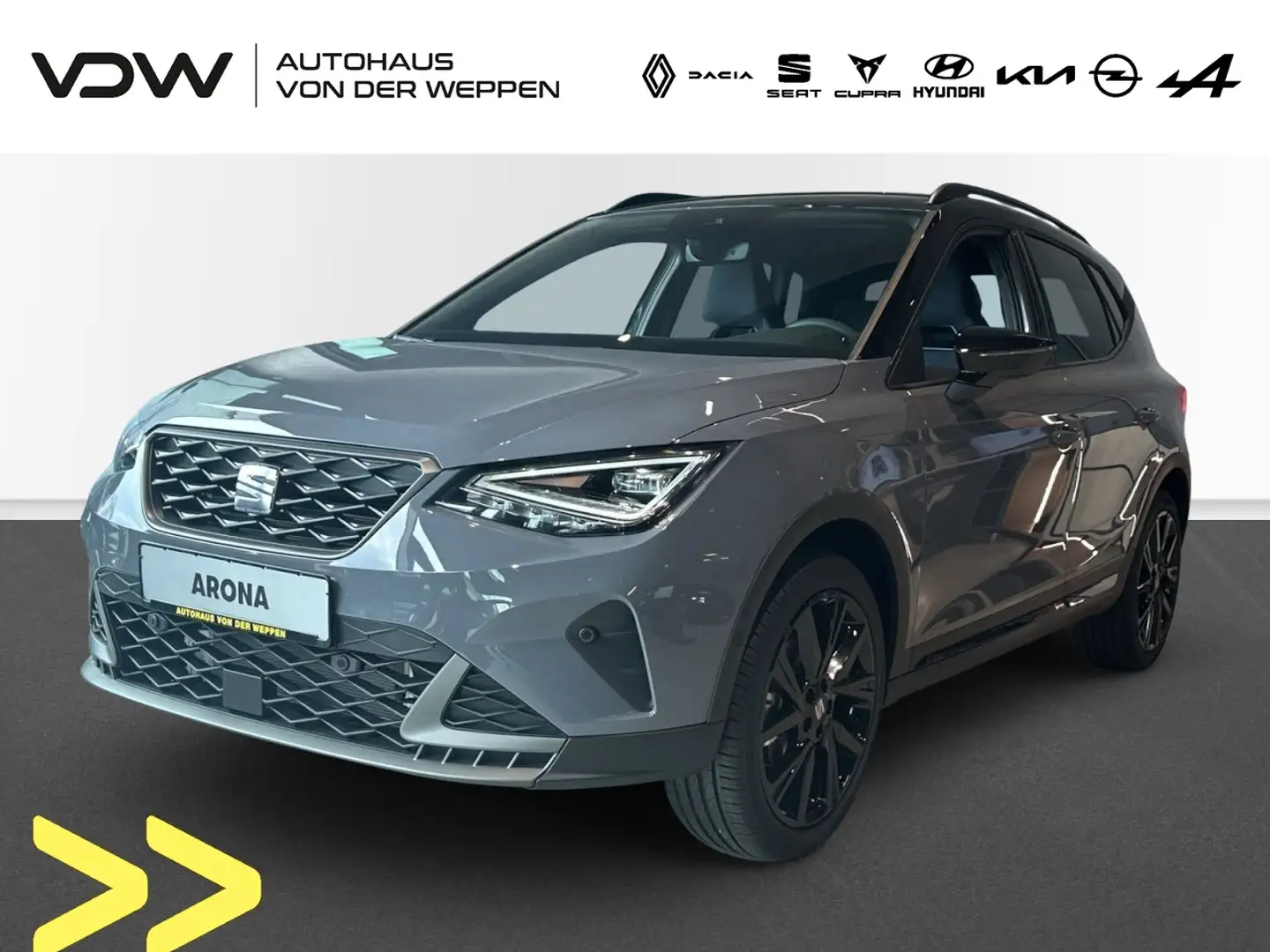 SEAT Arona FR Black Edition TSI DSG Kamera SHZ Navi Klima Grau - 1