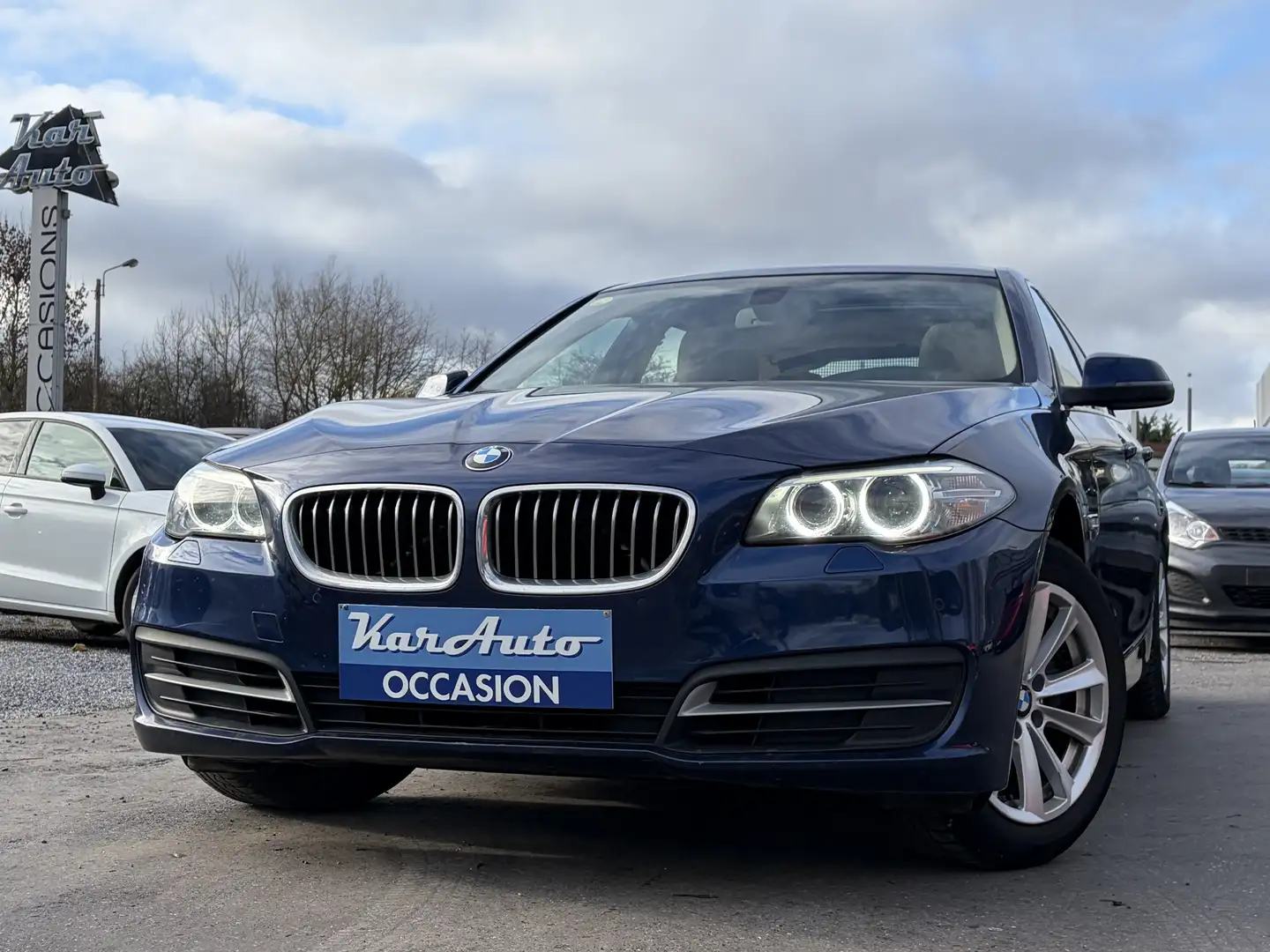 BMW 518 Touring 518 dA*GPS*CUIR*TOIT PANO* Blau - 1
