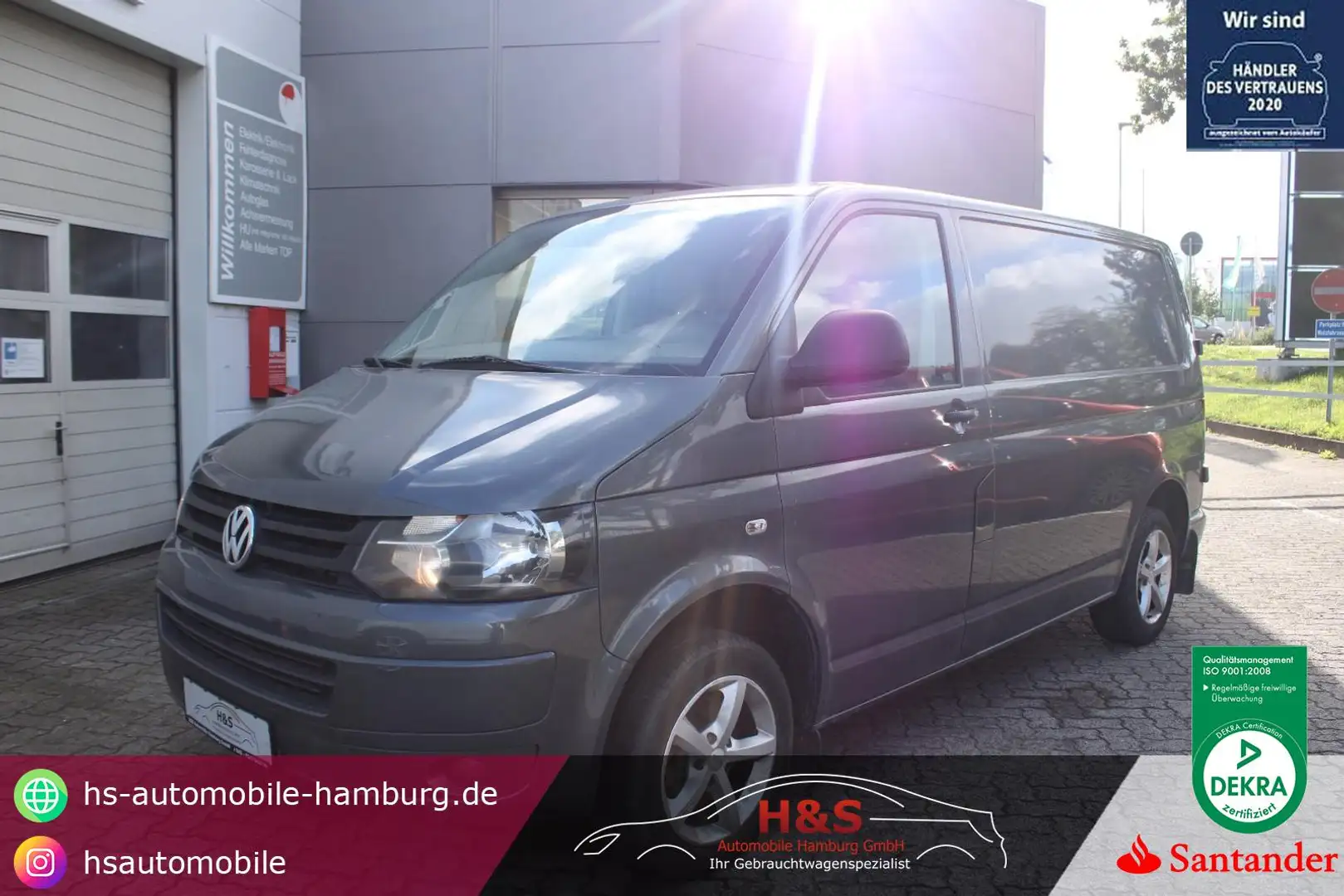 Volkswagen T5 Transporter Kasten-Kombi Kasten Grigio - 1