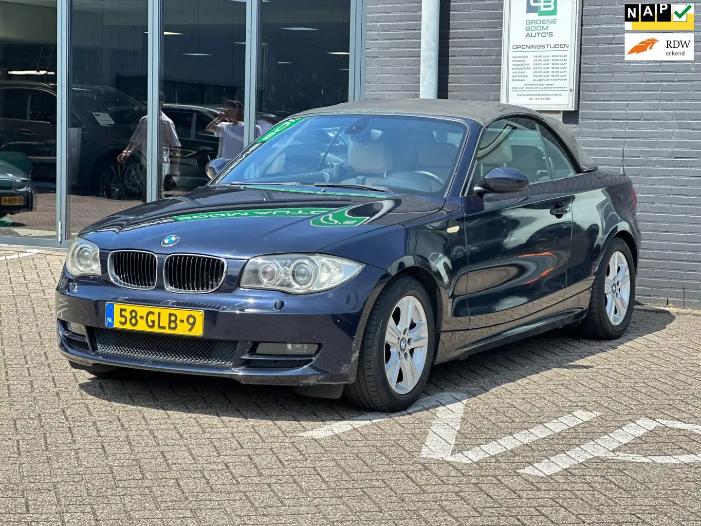 BMW 118 1-serie Cabrio 118i High Executive/AUTOMAAT/LEDERA Blue - 1