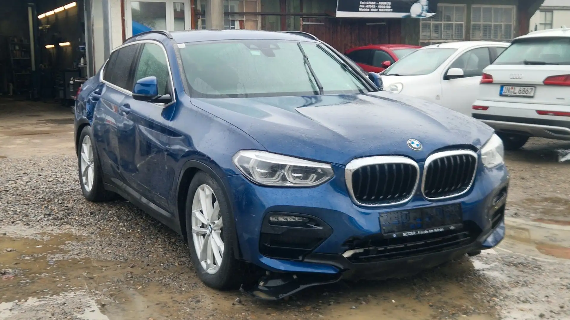 BMW X4 Baureihe X4 xDrive 30 d Advantage Blau - 1