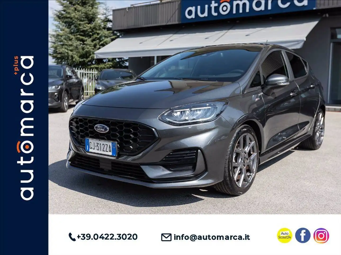 Ford Fiesta 5p 1.0 ecoboost h ST-Line 125cv Grigio - 1