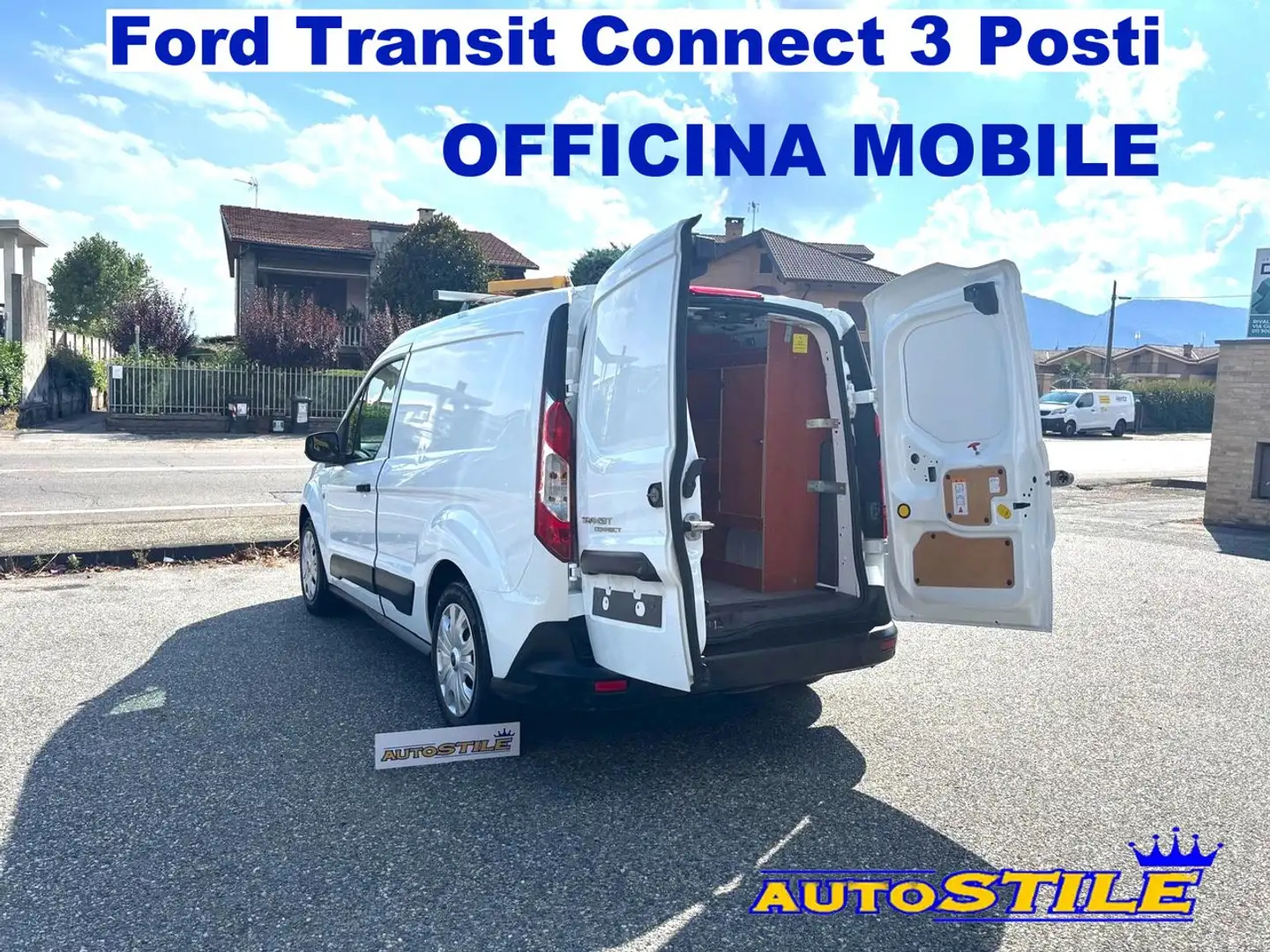 Ford Transit Connect 1.5 TDCi 100cv 3Posti OFFICINA MOBILE ATTREZZAT Bianco - 2
