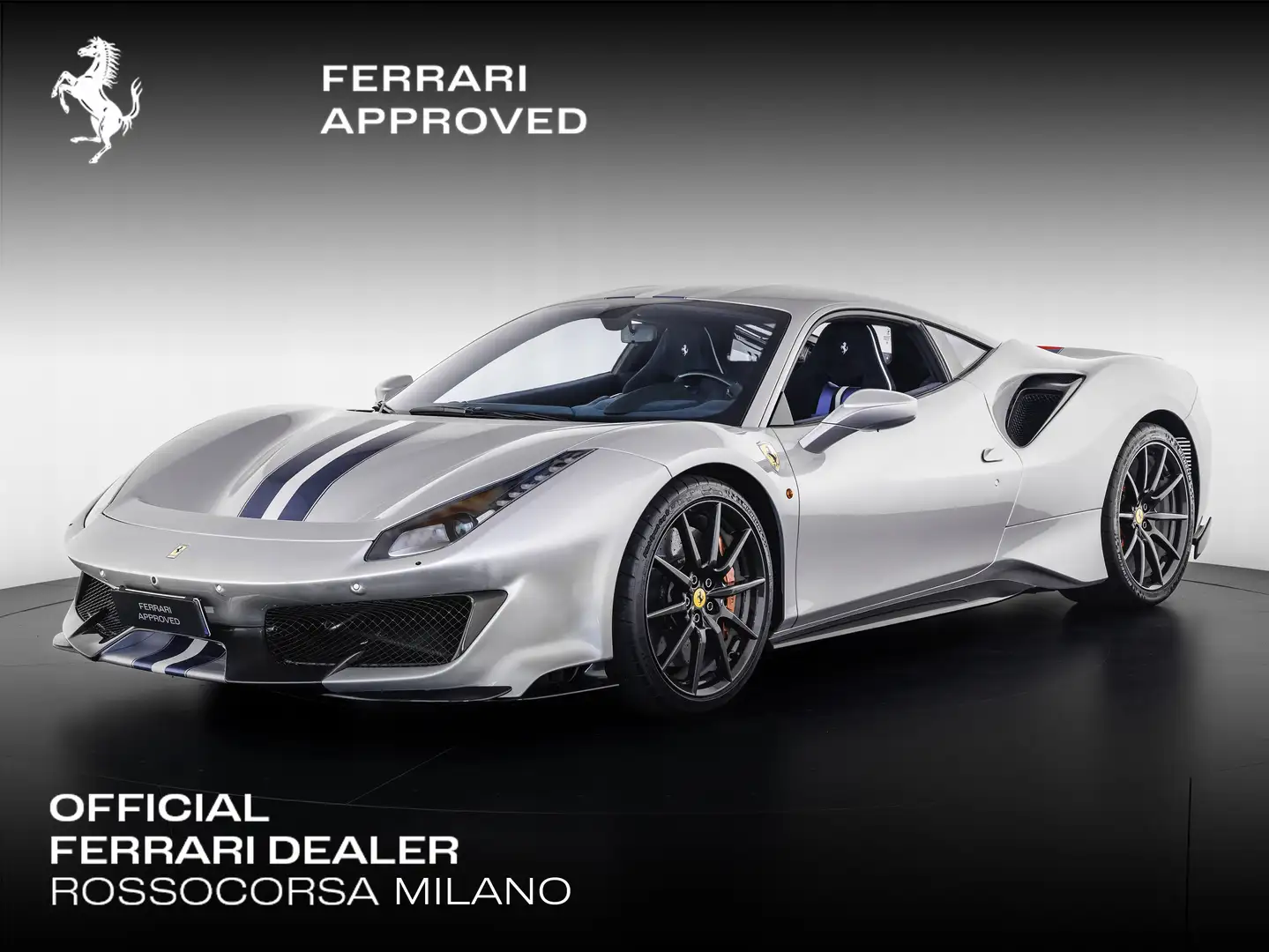 Ferrari 488 Pista Zilver - 1