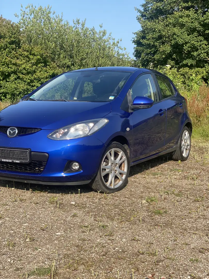 Mazda 2 1.3 Impuls 1Hand!!! Scheckheftgpflegt!!! TÜV NEU Blau - 1