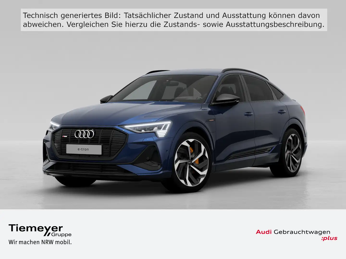 Audi e-tron 55 Q 2x S LINE NP118 S-SITZE LM Blau - 1