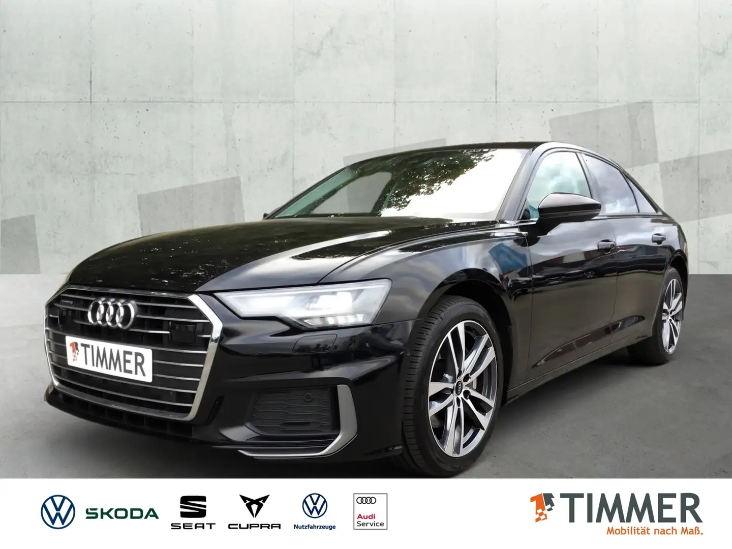 Audi A6 Limousine 45 TDI quattro S line S tronic *LEDER*R Noir - 1
