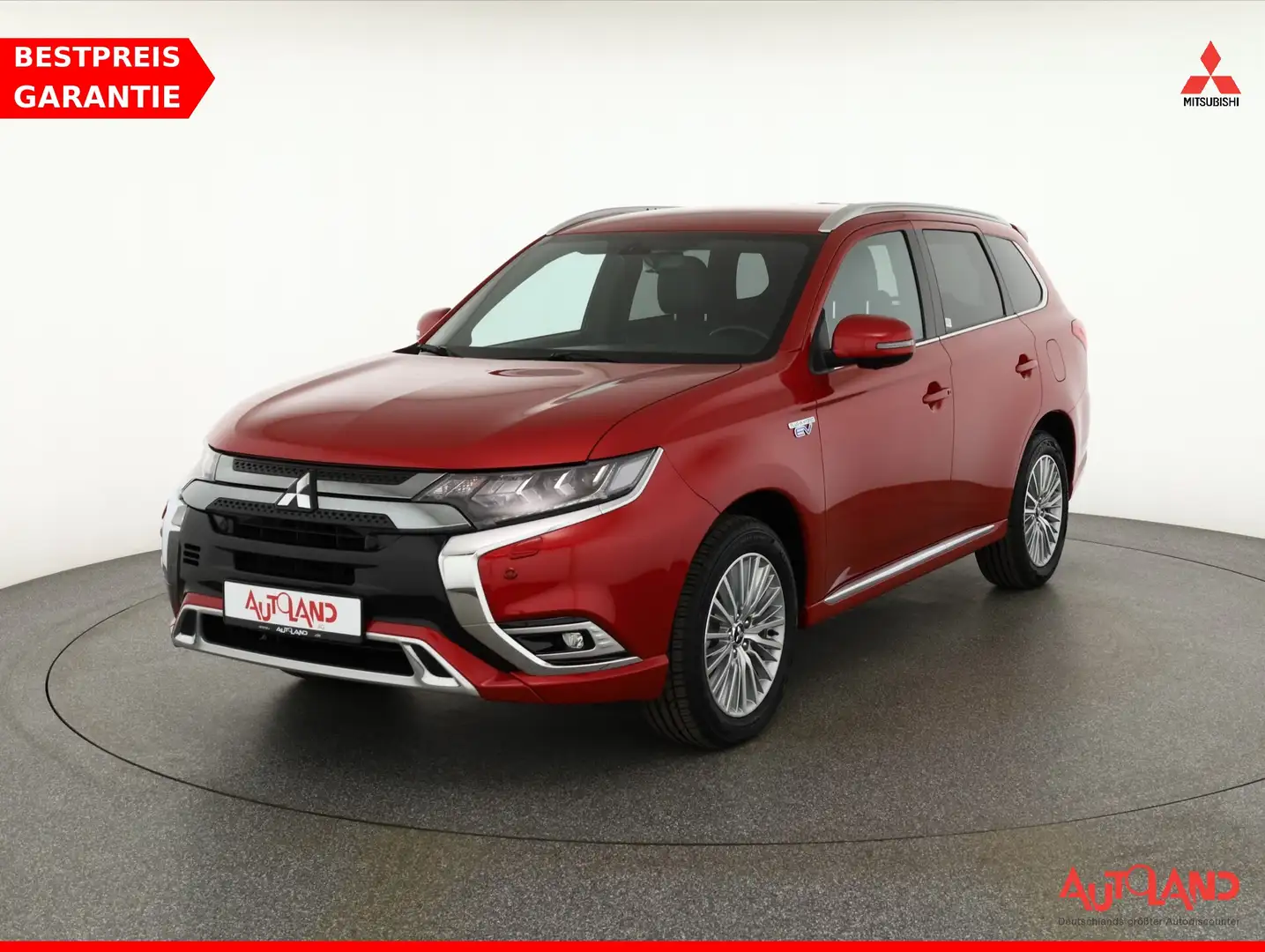 Mitsubishi Outlander 2.4 PHEV 4WD LED Keyless AHK Leder DAB Червоний - 1