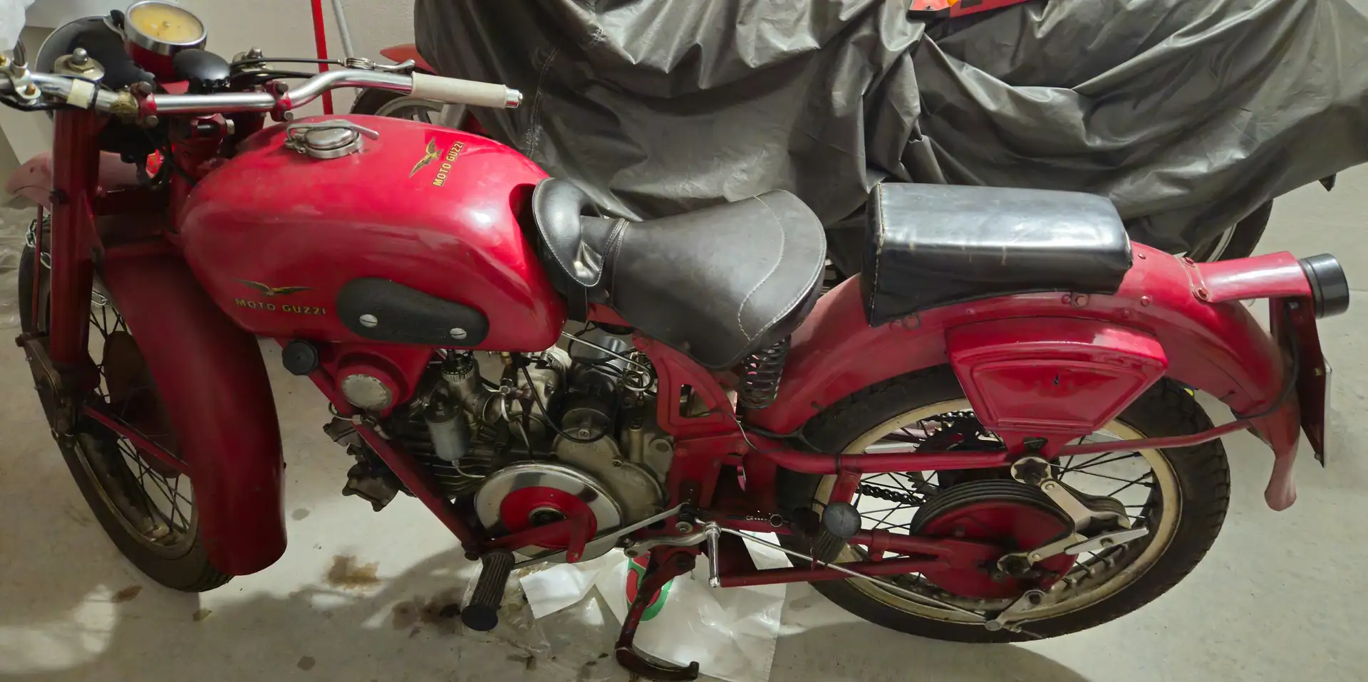 Moto Guzzi Airone sport Rouge - 2