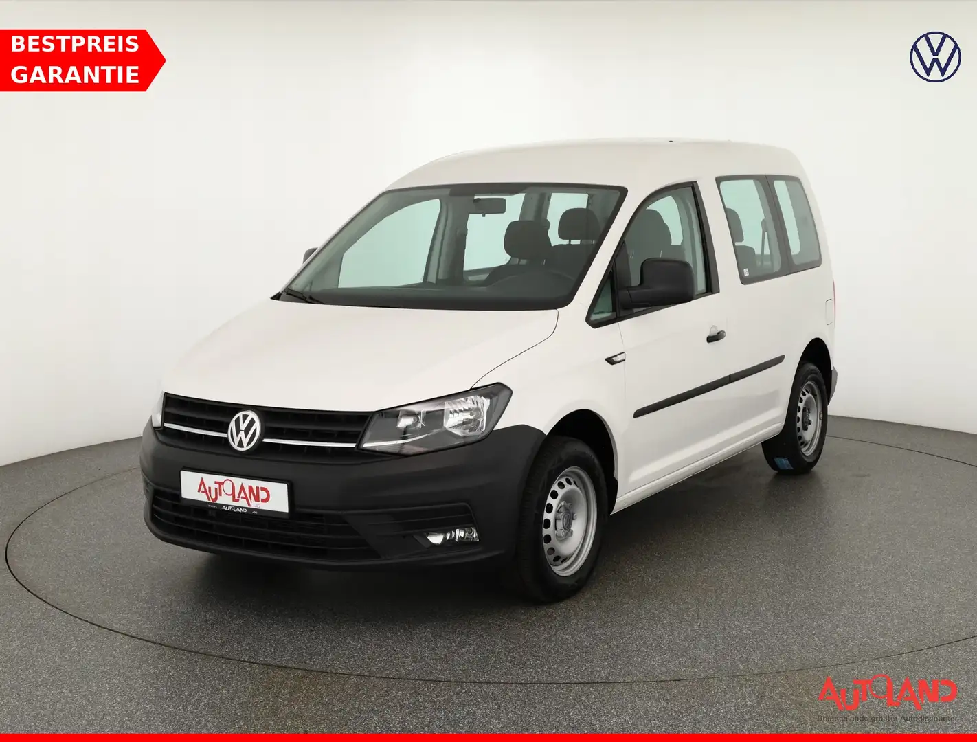 Volkswagen Caddy 2.0 TDI Klimaanlage Navi Sitzheizung PDC Weiß - 1