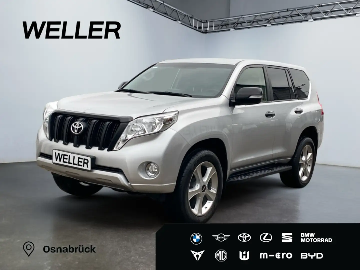 Toyota Land Cruiser 2.8 D-4D Automatik *AHK*SmartKey*BT* Silber - 1
