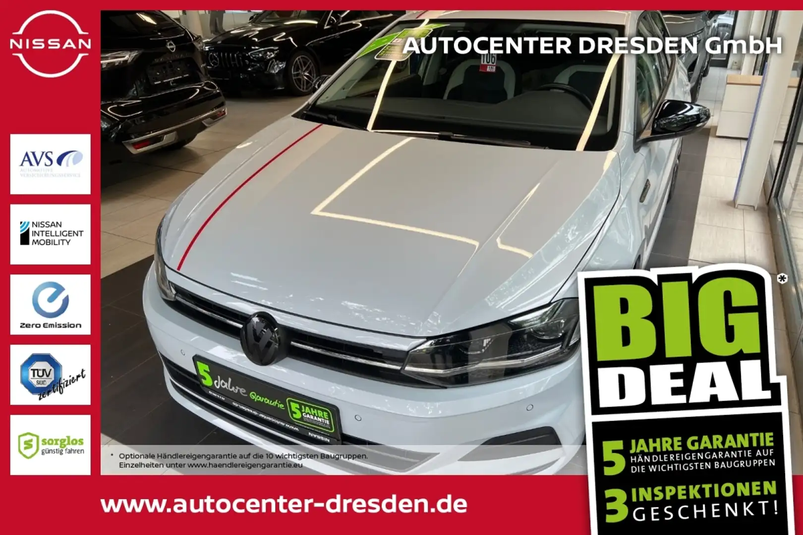 Volkswagen Polo VI 1.0 TSI beats Matrix+ACC+LED+2xKlima+LM Plateado - 1