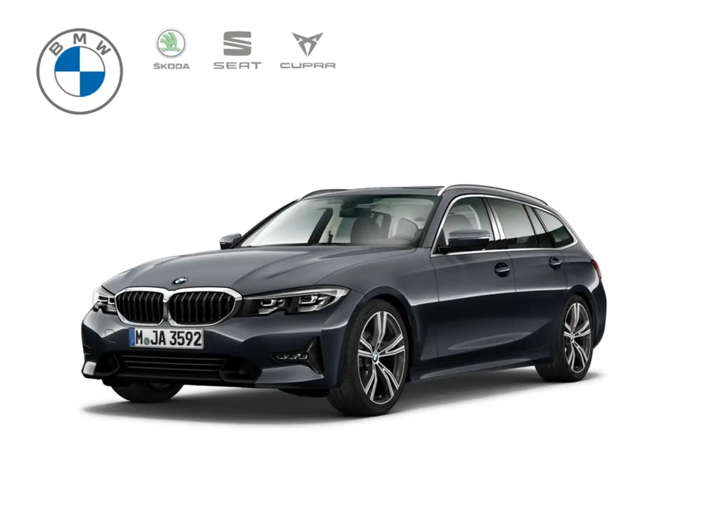 BMW 330 i Sport Line Touring El. Panodach Navi Leder Digit Grau - 1