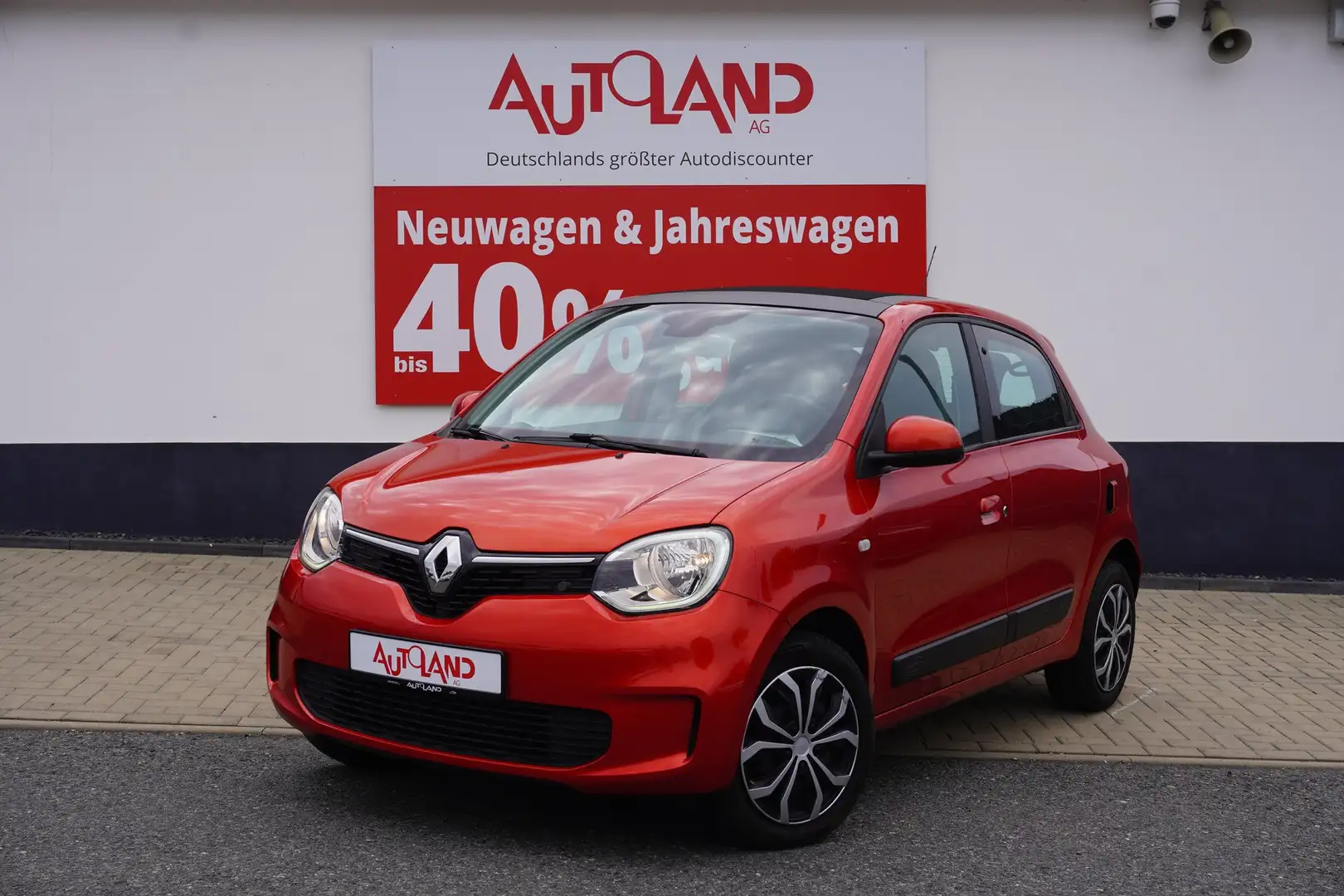 Renault Twingo 1.0 SCe 75 Limited Faltdach Klima USB DAB Rot - 2