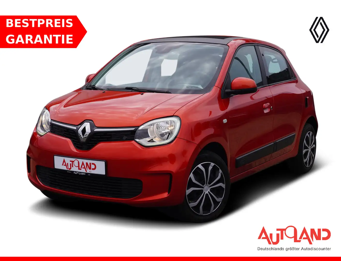 Renault Twingo 1.0 SCe 75 Limited Faltdach Klima USB DAB Rot - 1