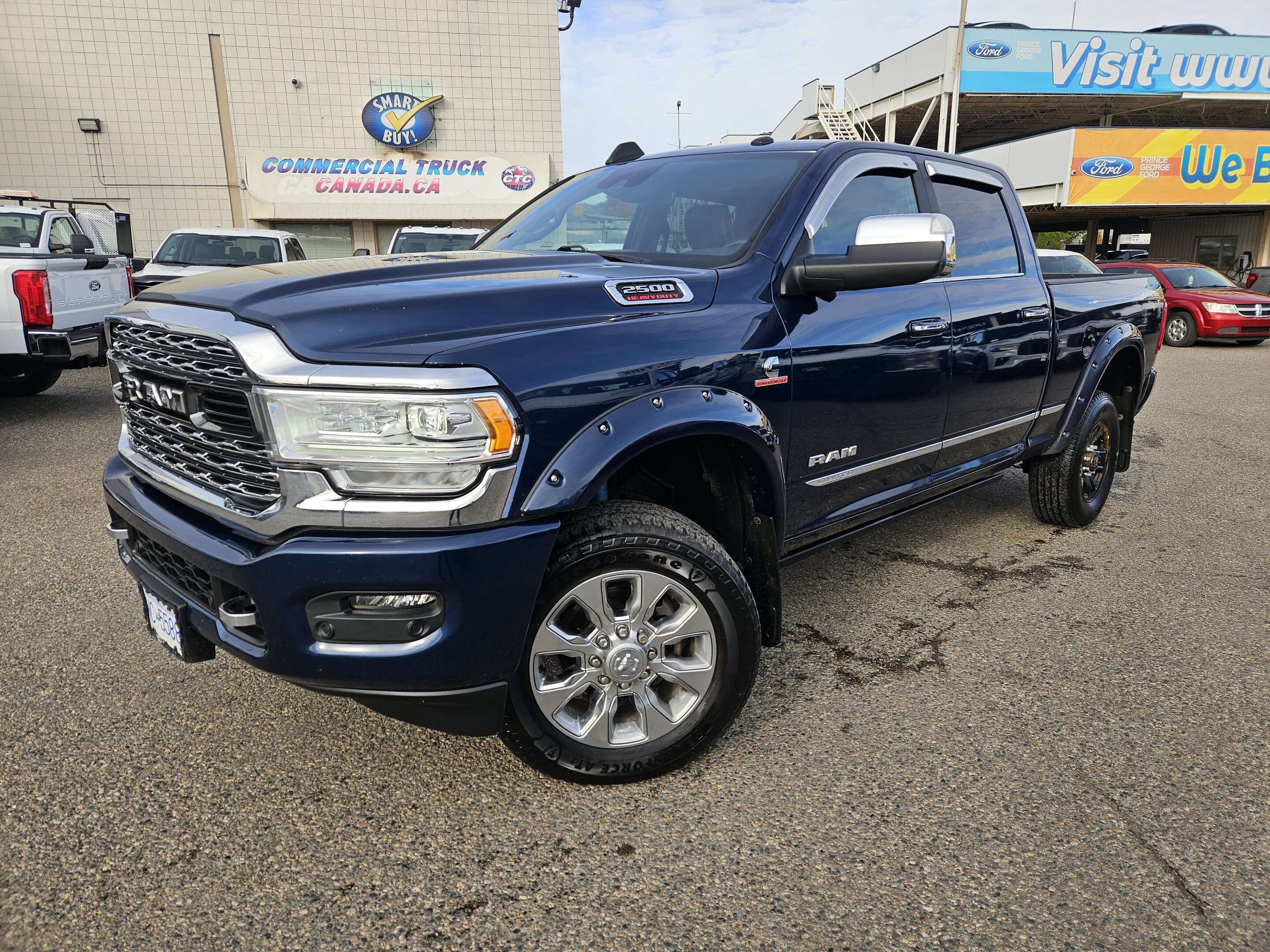 Blue 2019 RAM 2500 Pickup Truck Four-Wheel Drive Automatic