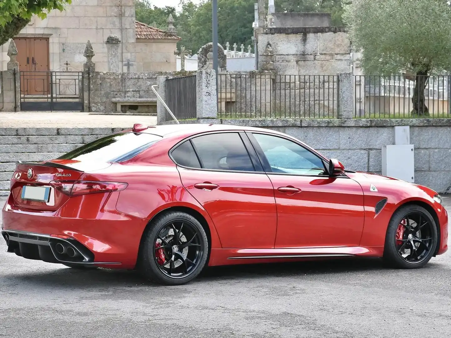 Alfa Romeo Giulia Giulia 2.9 t V6 Quadrifoglio 510cv auto Rosso - 2