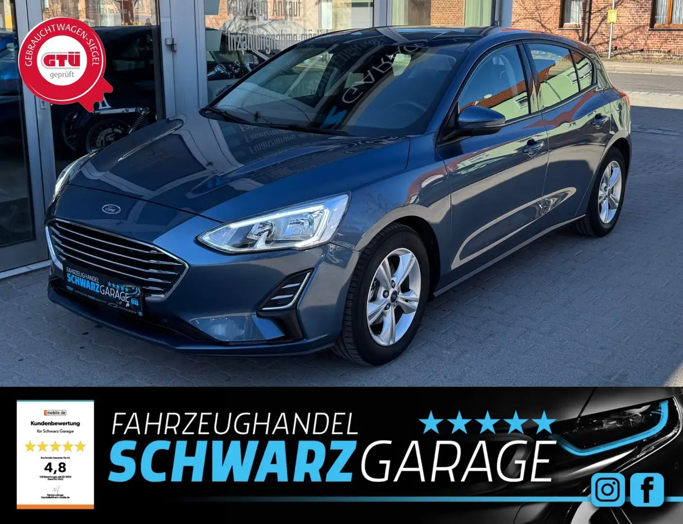 Ford Focus Lim. Trend*PDC*WENIG-KM*SHZ*SPUHALTE* Blauw - 1