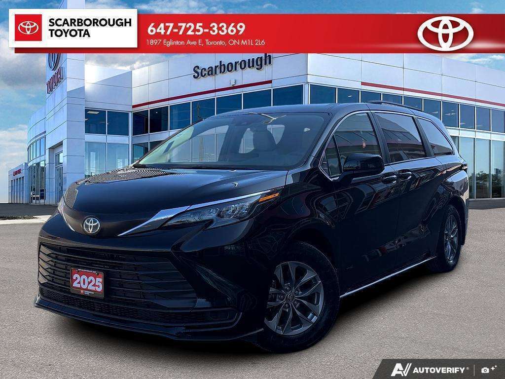 Black 2025 Toyota Sienna Minivan All-Wheel Drive Automatic