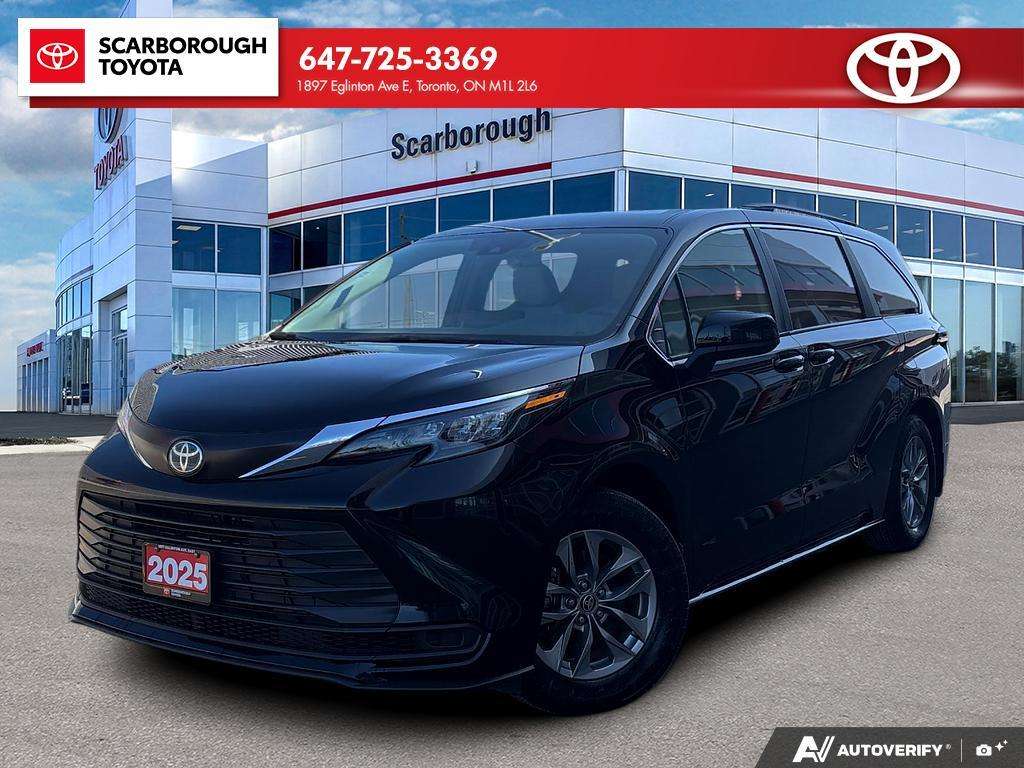 Black 2025 Toyota Sienna Minivan All-Wheel Drive Automatic
