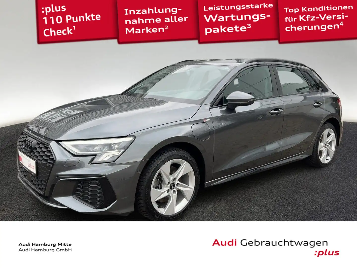 Audi A3 40 TFSI e S line S tronic Kamera LE Grau - 1