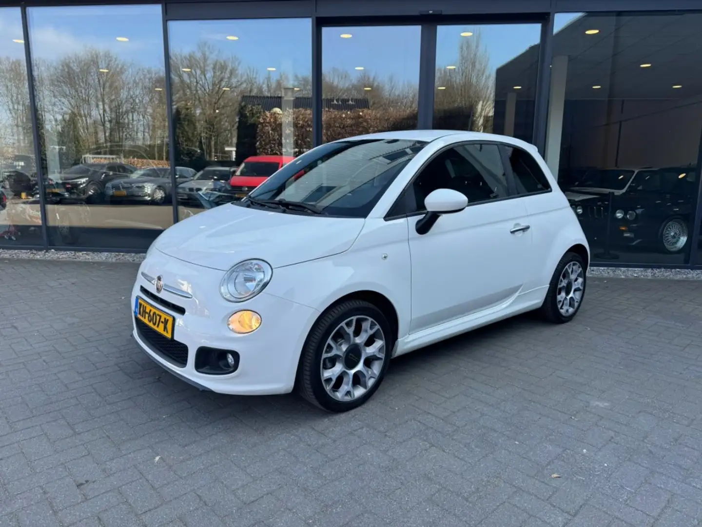 Fiat 500 1.2 Sport,Airco,Digi Displ.,Half Leer,PDC,Privacy, Weiß - 1