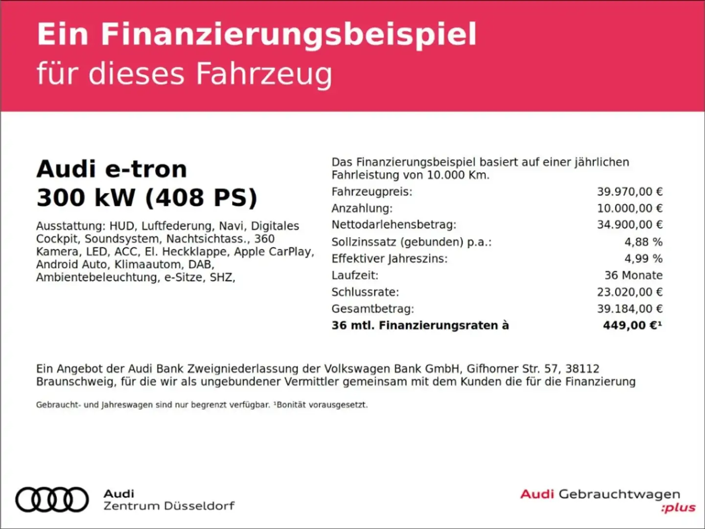 Audi e-tron 55 quattro S line MATRIX LEDER HUD MMI Gelb - 2