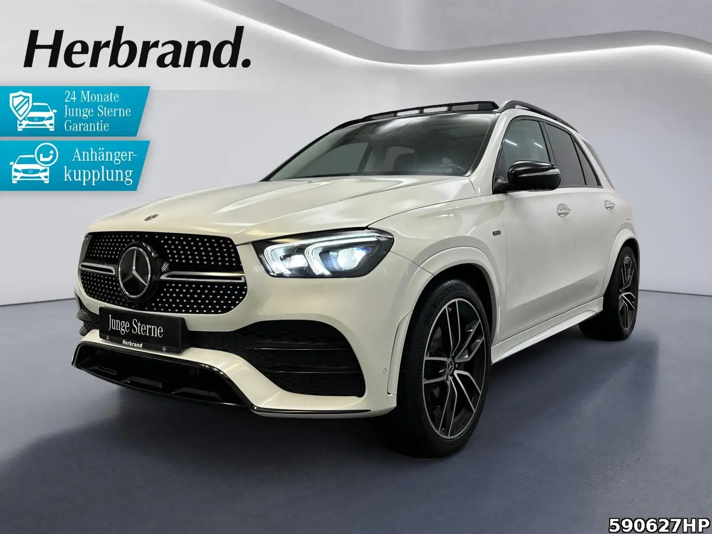 Mercedes-Benz GLE 350 de 4M AMG Line DISTRONIC AHK 22" Pano < Weiß - 1