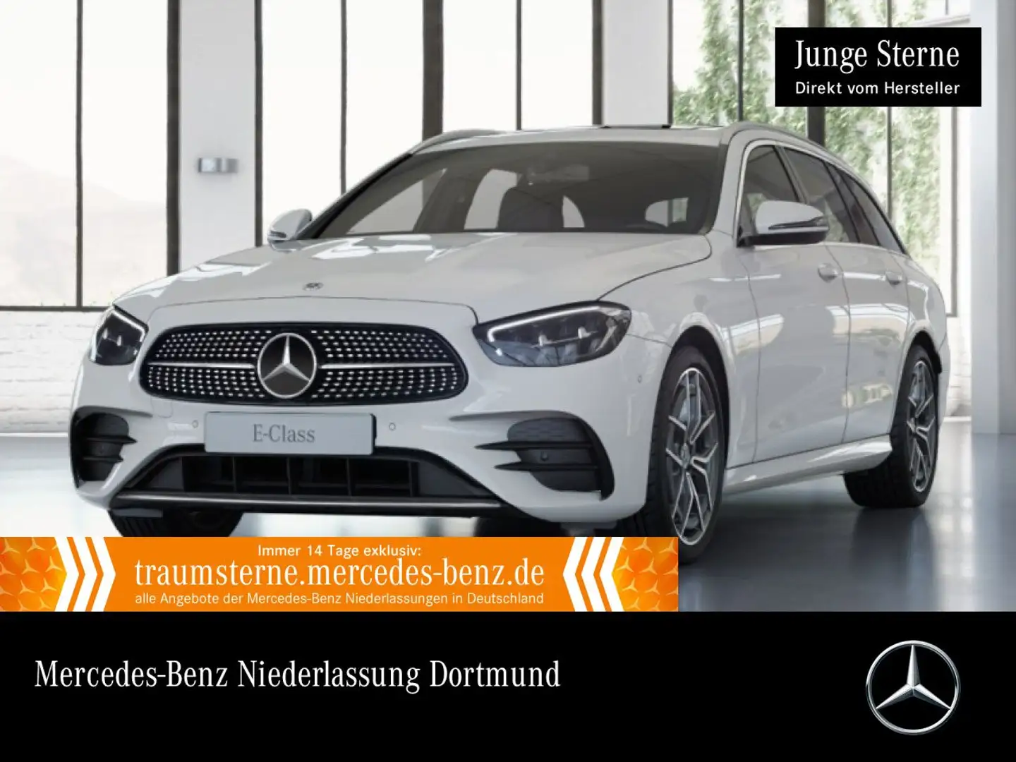 Mercedes-Benz E 200 T 4M AMG+LED+KAMERA+TOTW+9G Blanc - 1