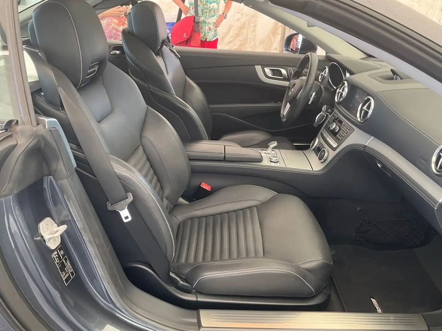 Mercedes-Benz SL 350 AMG designo DEUTSCHES FZG*Historie*1.Hand Gris - 2