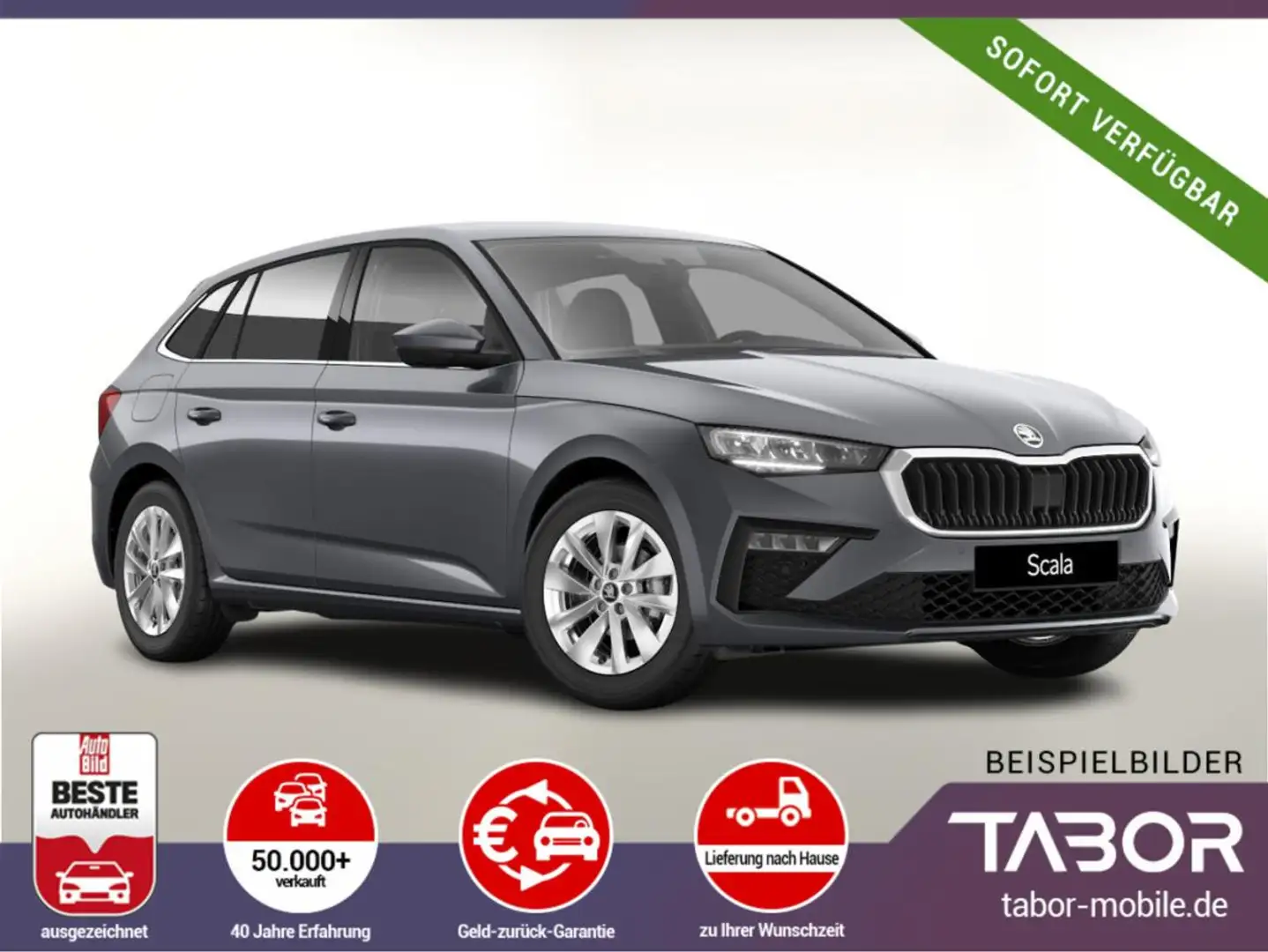 Skoda Scala TSI 116 DSG Selec LED ACC Kessy SunS Kam Grau - 1