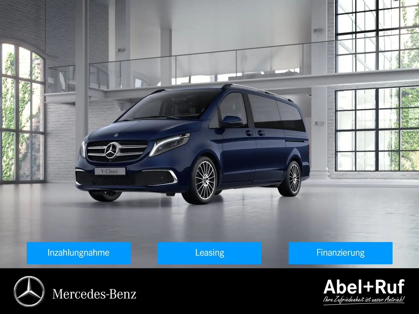 Mercedes-Benz V 250 d EDITION Lang AVANTGARDE+DISTRO+AHK+360° Blau - 1