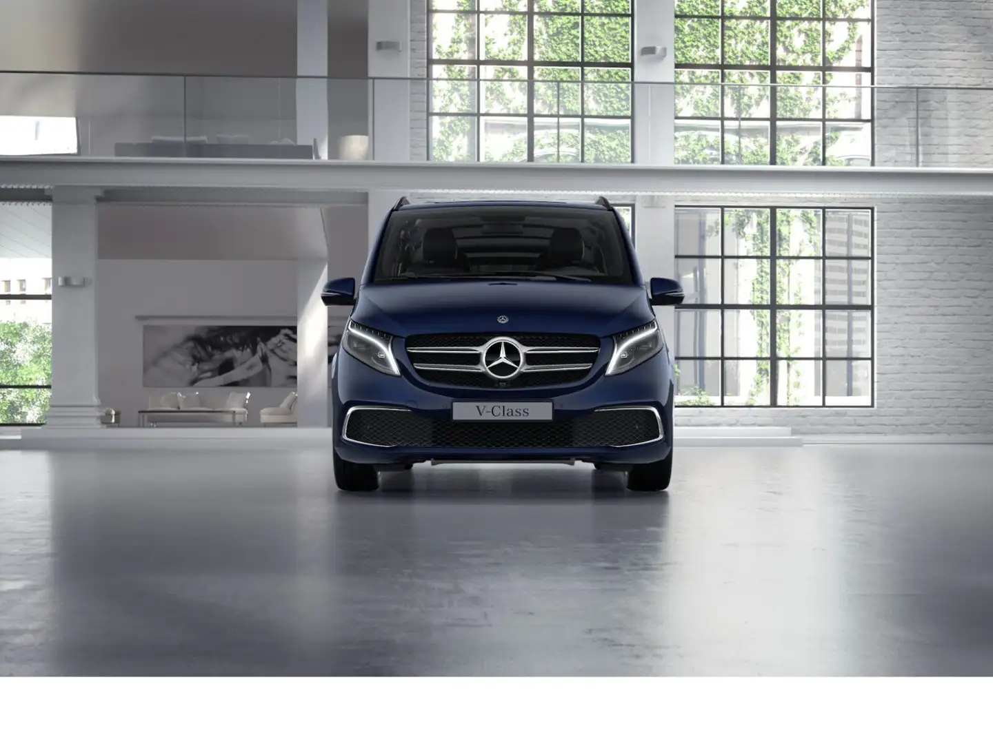Mercedes-Benz V 250 d EDITION Lang AVANTGARDE+DISTRO+AHK+360° Blau - 2