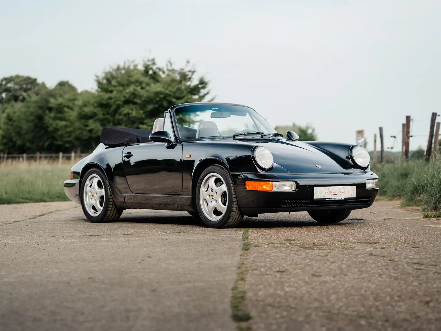 Porsche 964 911 Carrera 2 Cabriolet Negru - 2