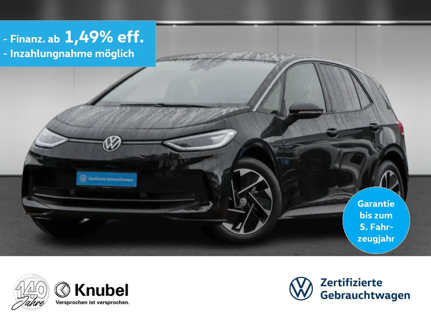 Volkswagen ID.3 Pro IQ.Light Navi AHK ACC Wärmepumpe Schwarz - 1