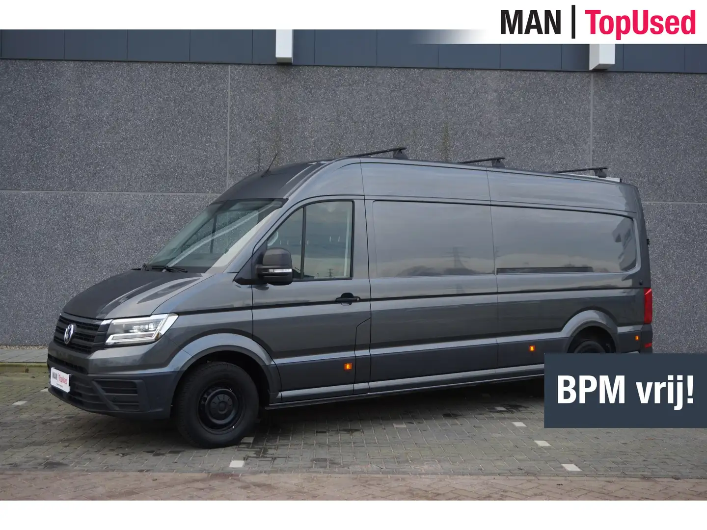 Volkswagen Crafter 35 2.0 TDI L4H3 Highline / Trekhaak / 3000KG Trekg Grijs - 1